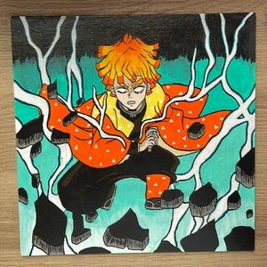 Handmade zenitsu painting